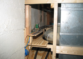 Track Behind Furnace
